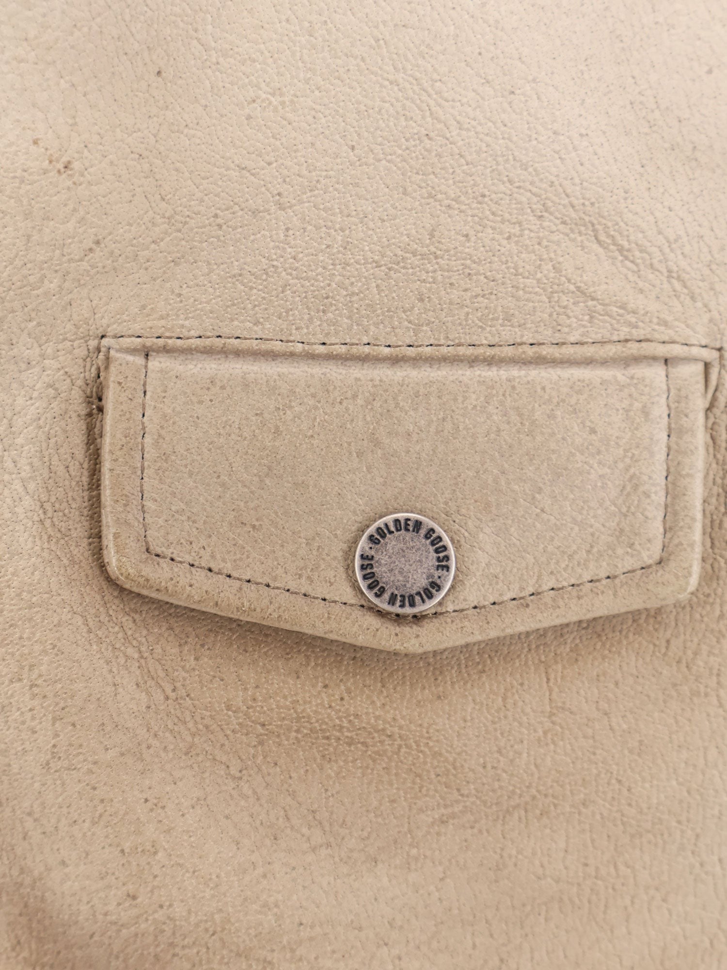Golden Goose Deluxe Brand - Férfi - Bézs - Bőrdzseki
