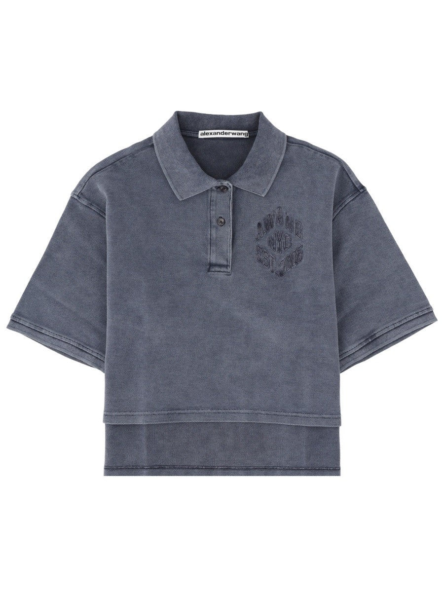Alexander Wang - Woman - Blue - Polo Shirt