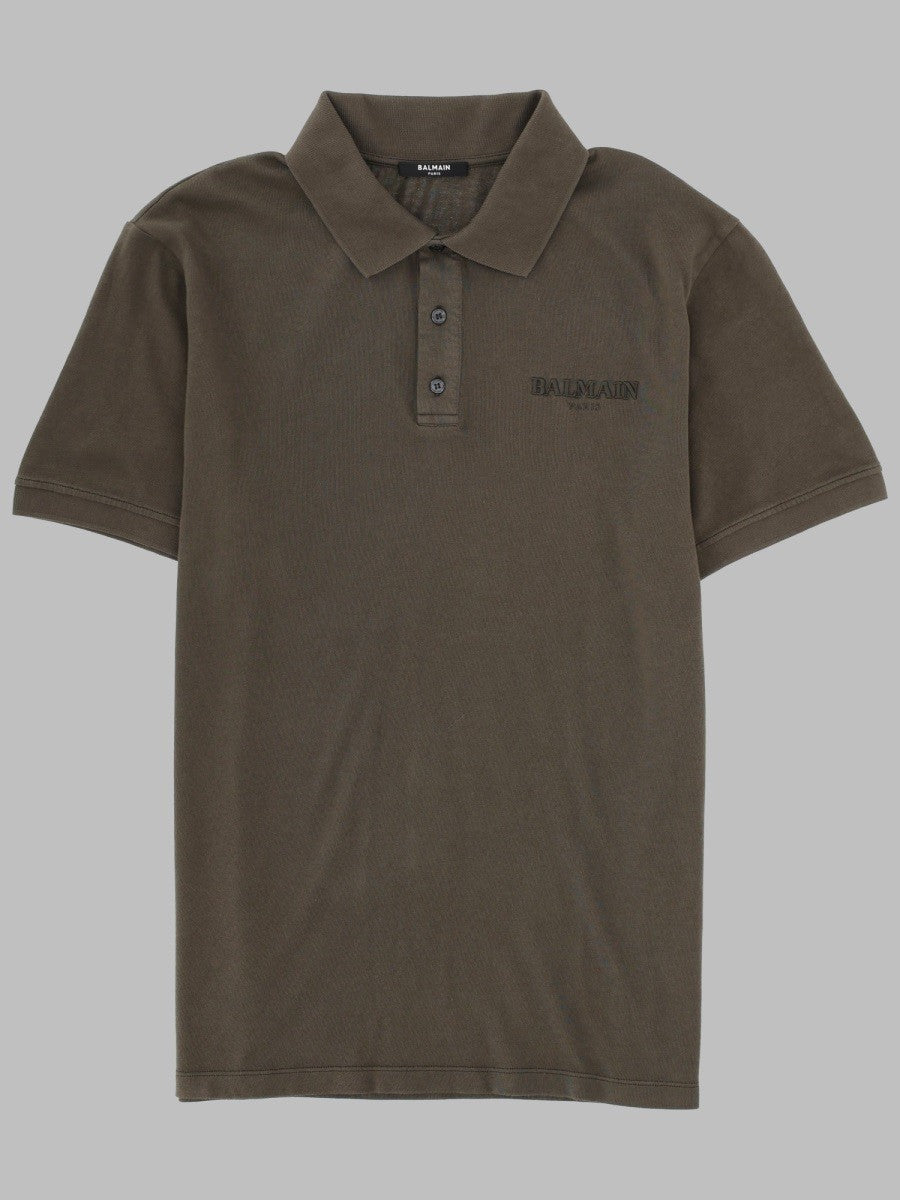 Balmain - Man - Brown - Polo Shirt