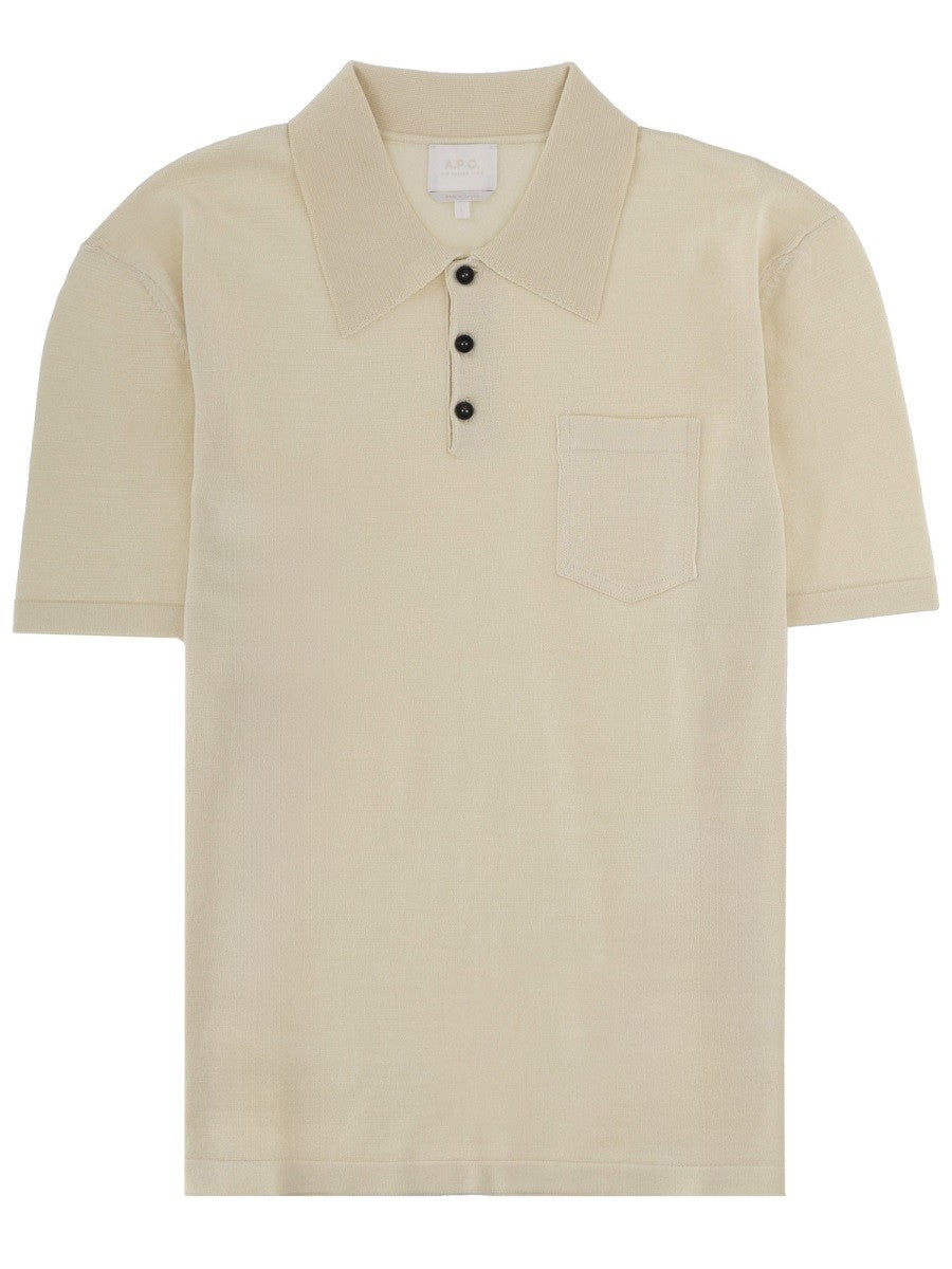 A.P.C. - Man - Beige - Polo Shirt