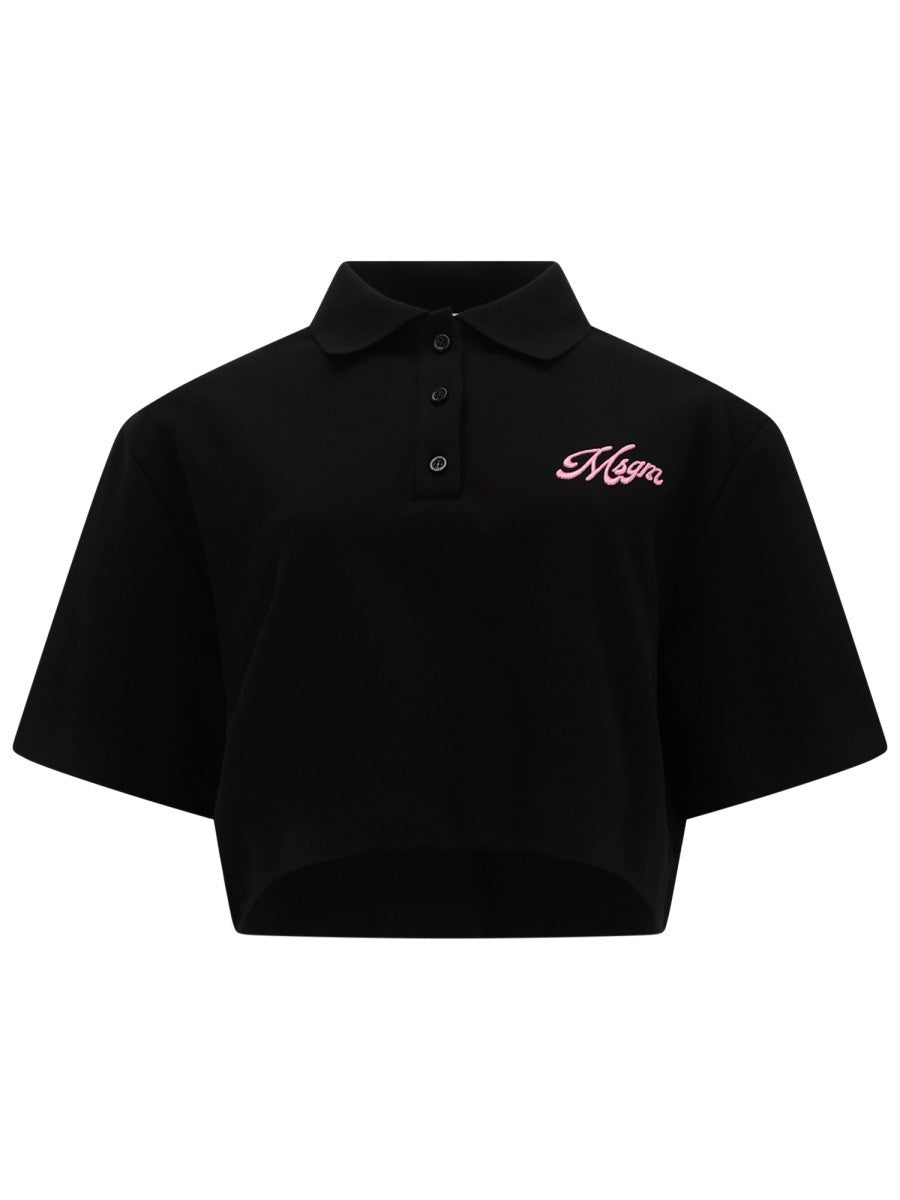 msgm - Női - Fekete - Galléros póló