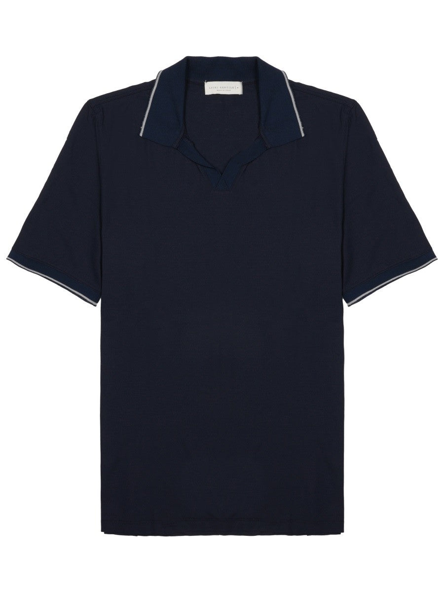 LUIGI GENTILE - Man - Blue - Polo Shirt