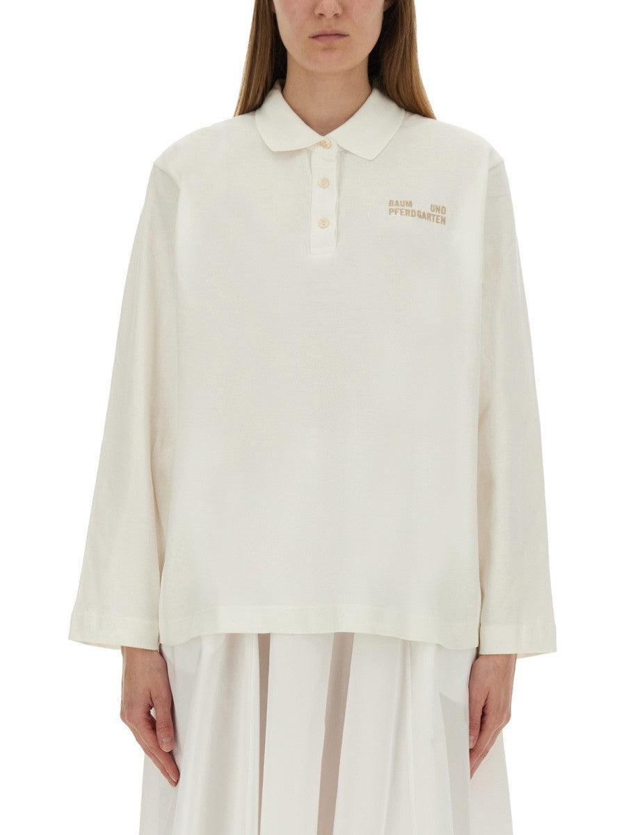 BAUM UND PFERDGARTEN - Woman - White - POLO SHIRT