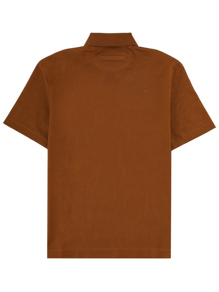 Zegna - Man - Brown - Polo Shirt