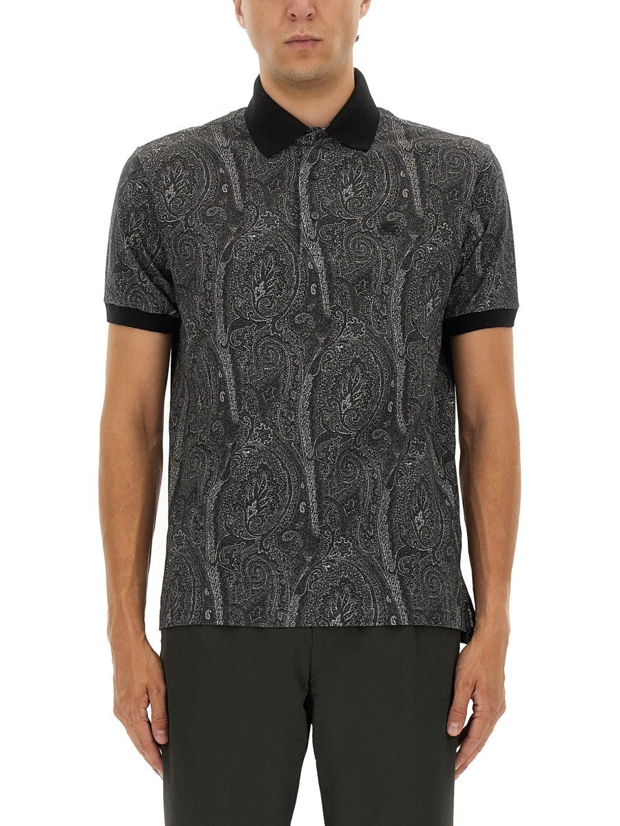 Etro - Man - Black - Polo Shirts