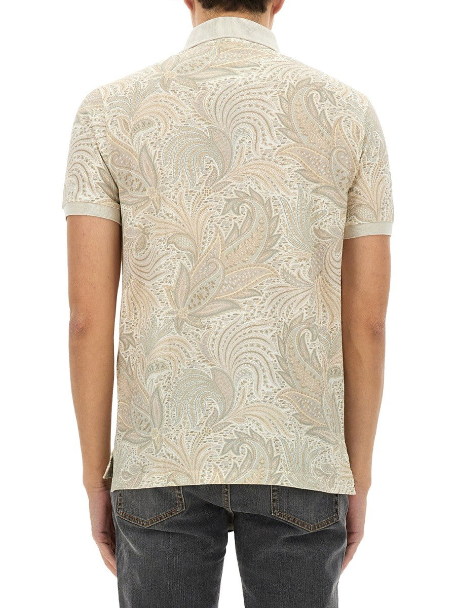 Etro - Férfi - Fehér - Galléros póló