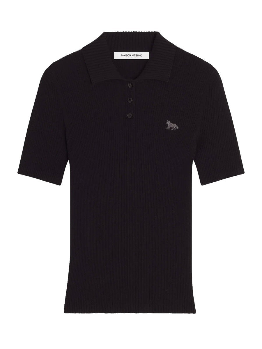 Maison Kitsune - Woman - Black - POLO SHIRT