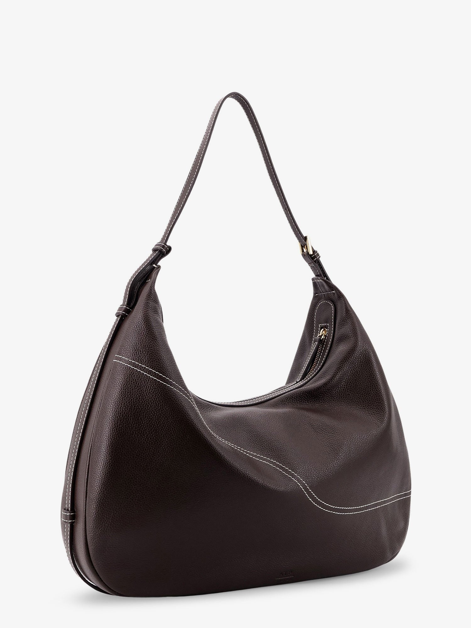 ATP ATELIER - Woman - Walnut Contrast Stitch - Shoulder Bag