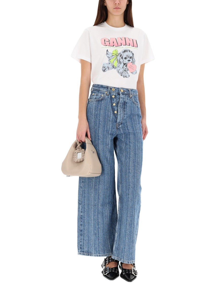 GANNI - Woman - White - T-shirt