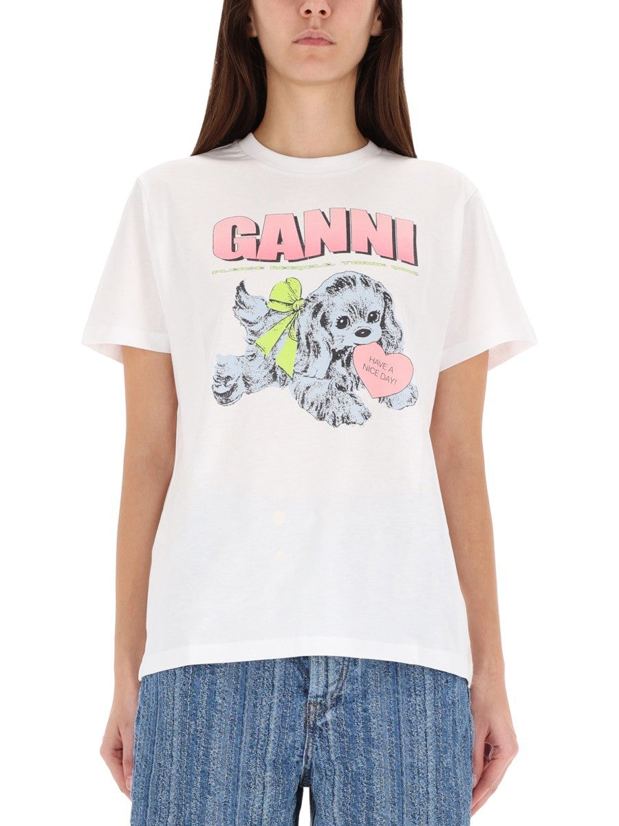 GANNI - Woman - White - T-shirt