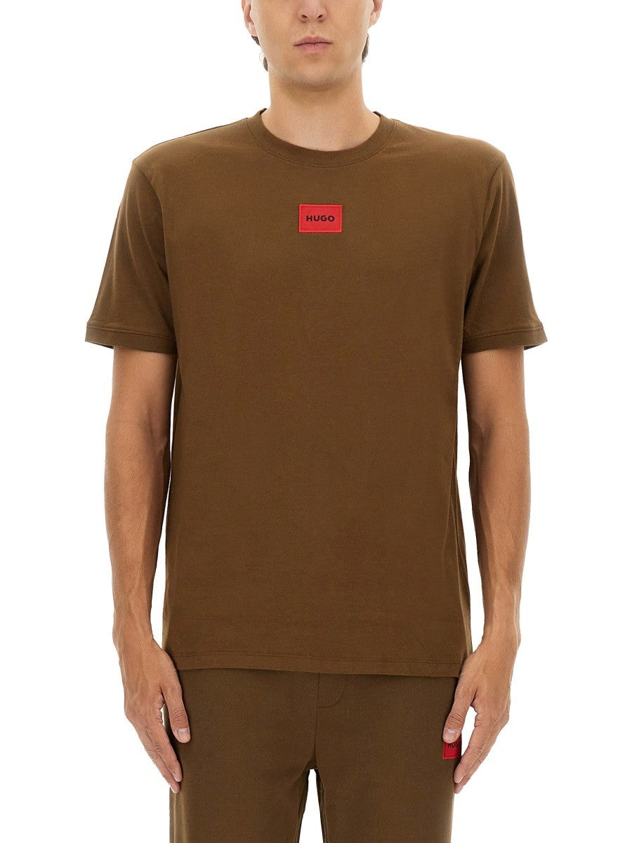 Hugo - Man - Brown - T-shirt