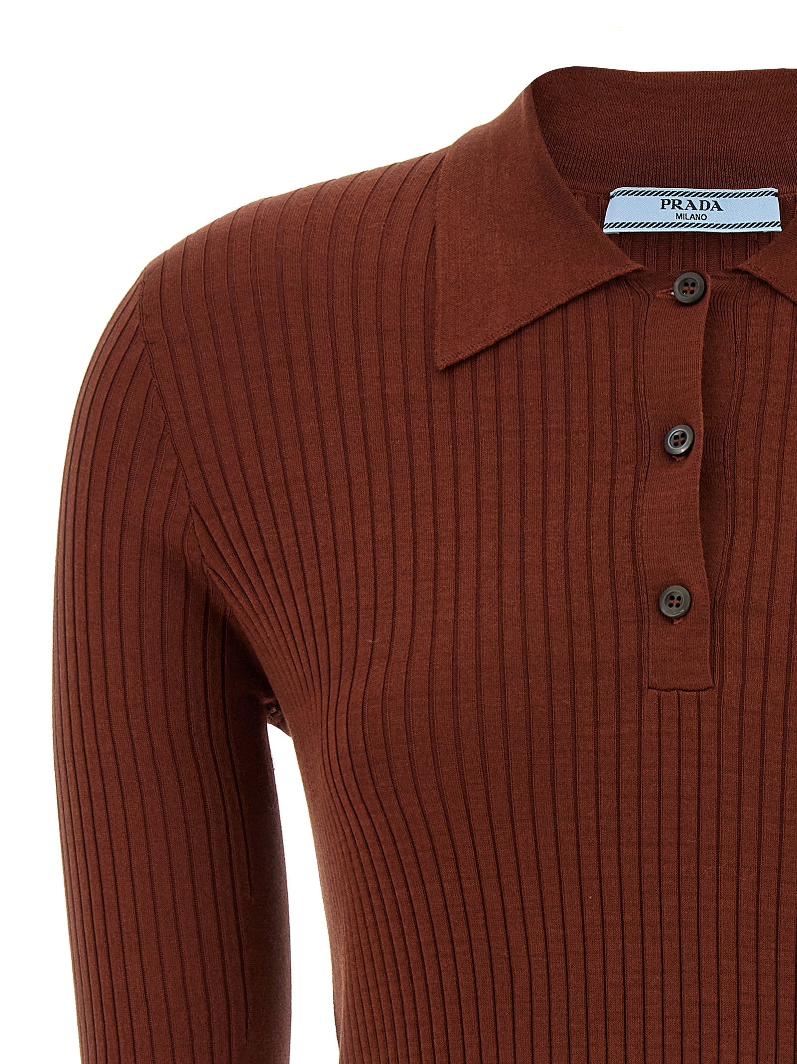 PRADA - nan - Brown - Polo Shirt