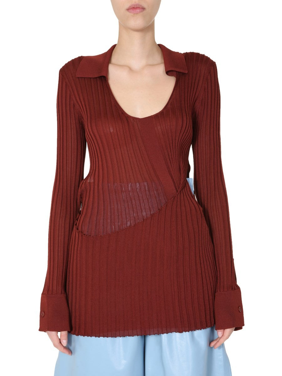 Bottega Veneta - Woman - Orange - Sweater