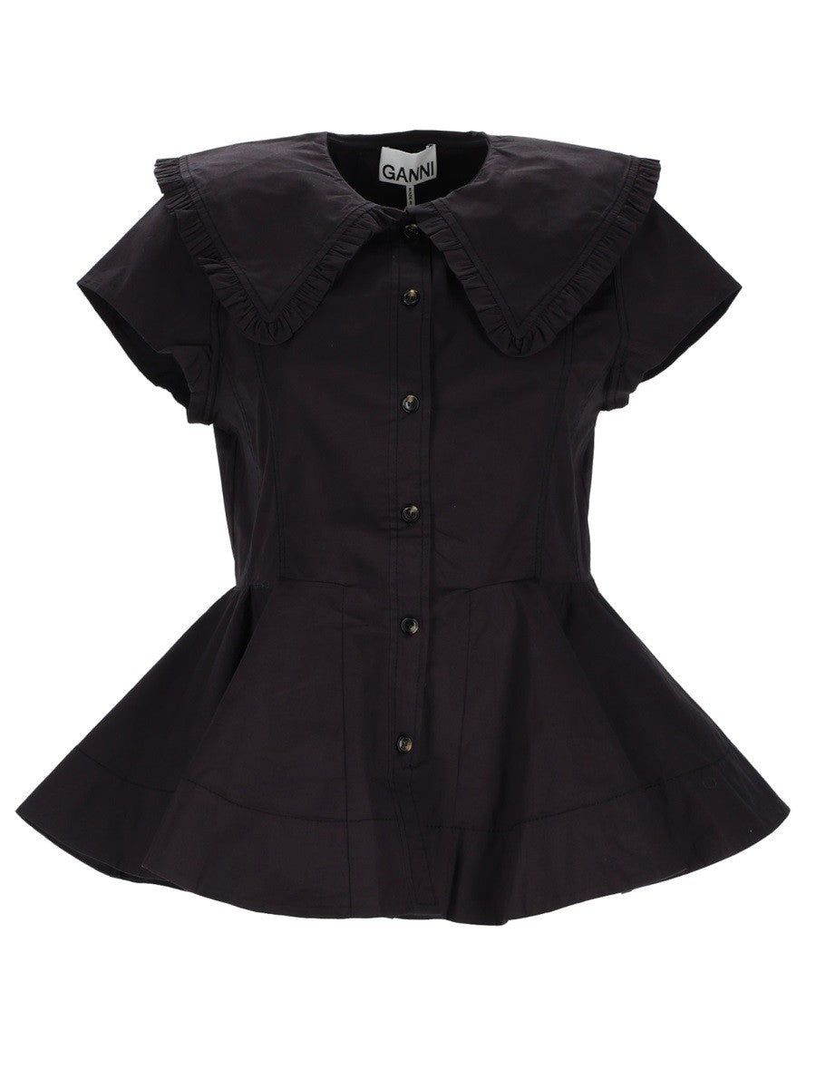 GANNI - Woman - Black - Shirt