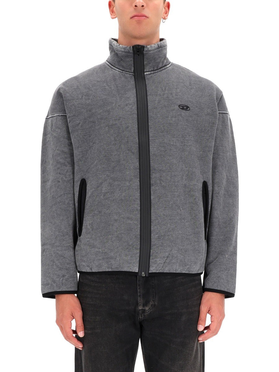 Diesel - Man - Grey - Sweatshirt