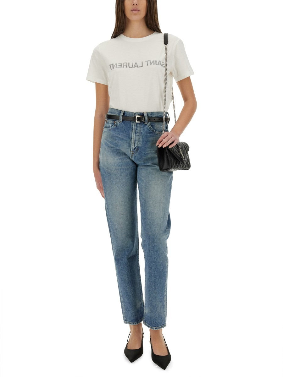 Saint Laurent - Woman - White - T-shirt