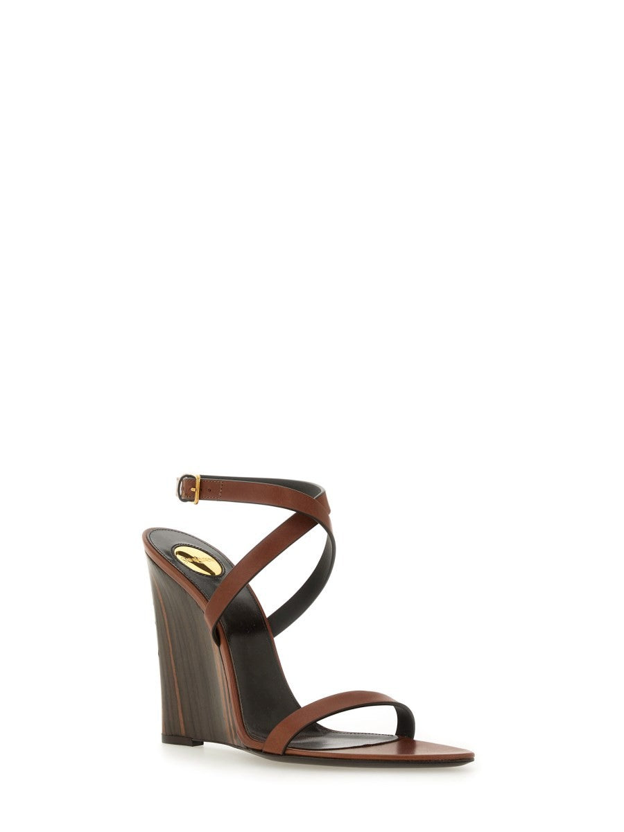 Saint Laurent - Női - Barna - Magassarkú szandál