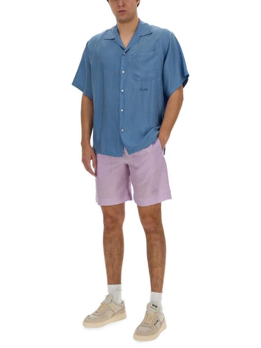 msgm - Man - Purple - Shorts