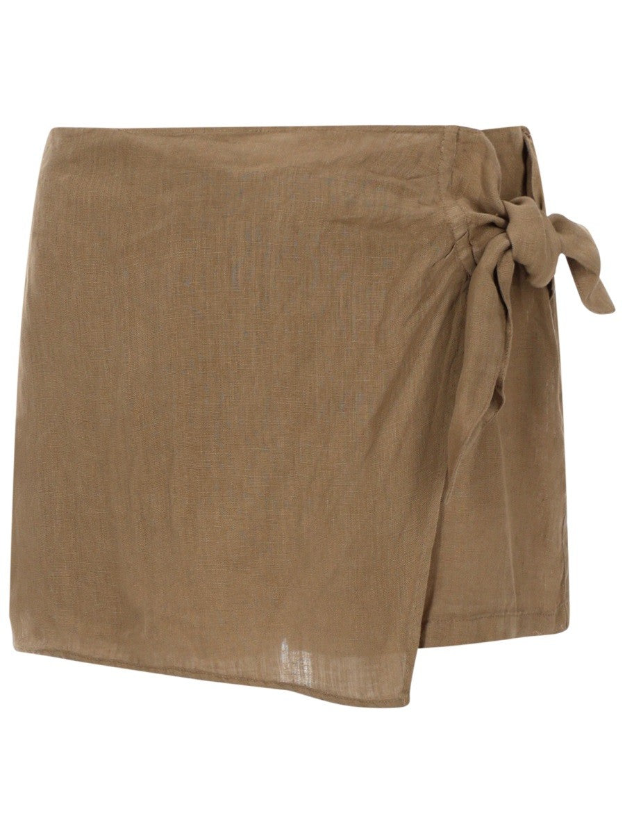 120% LINO - Woman - Beige - Shorts