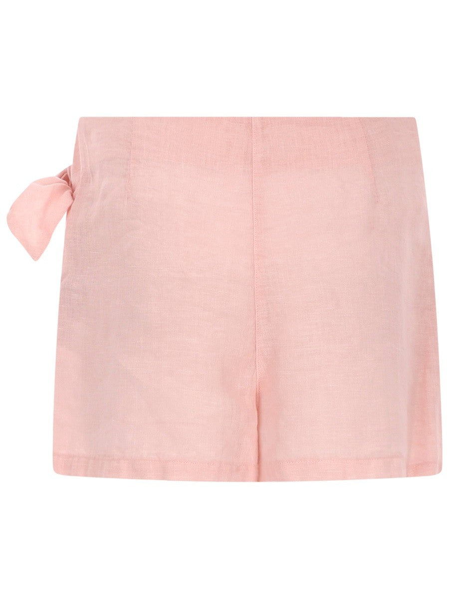 120% LINO - Woman - Black - Shorts
