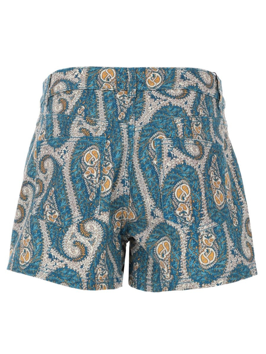 Etro - Woman - Blue - Shorts