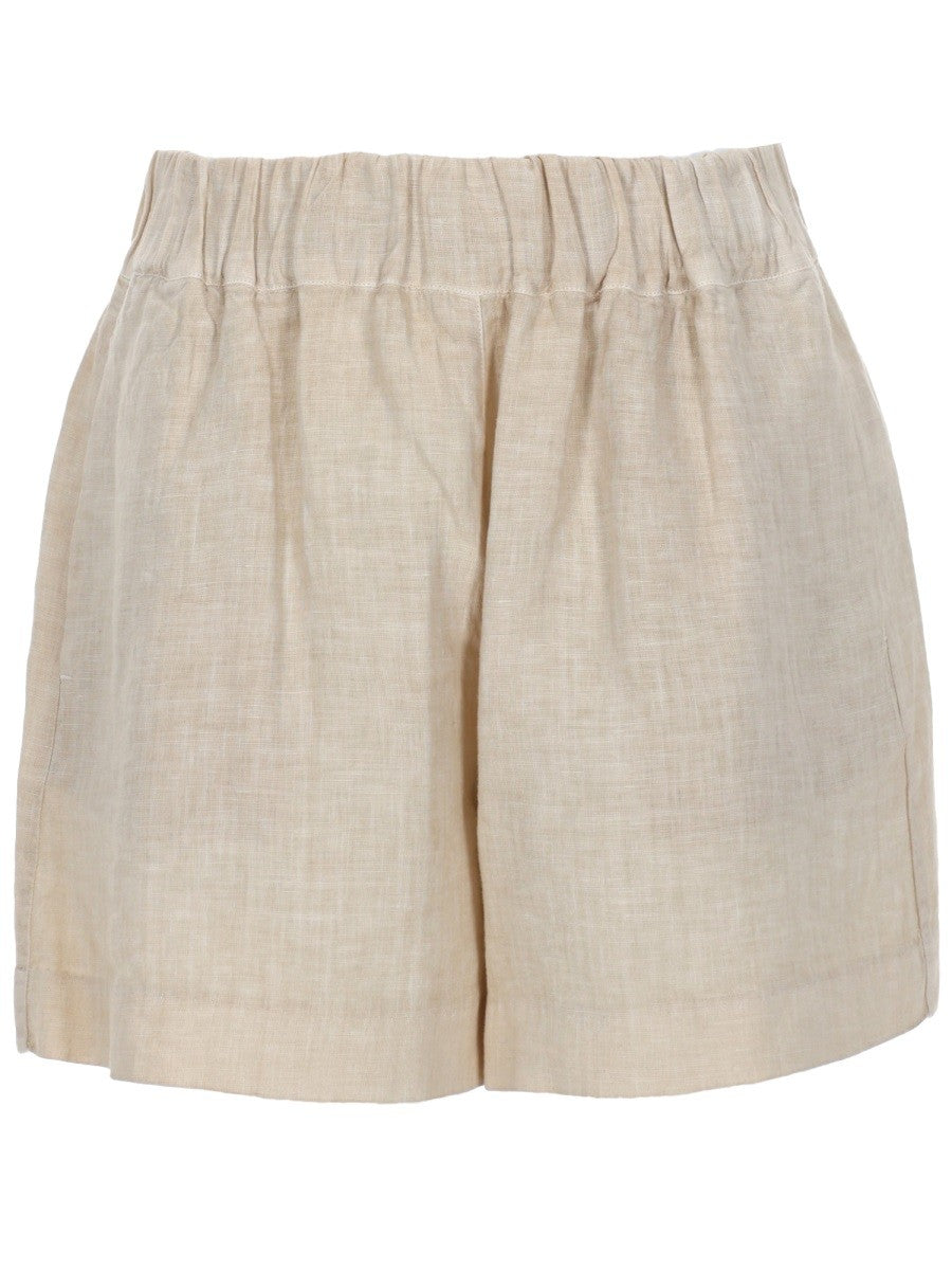120% LINO - Woman - Beige - Shorts