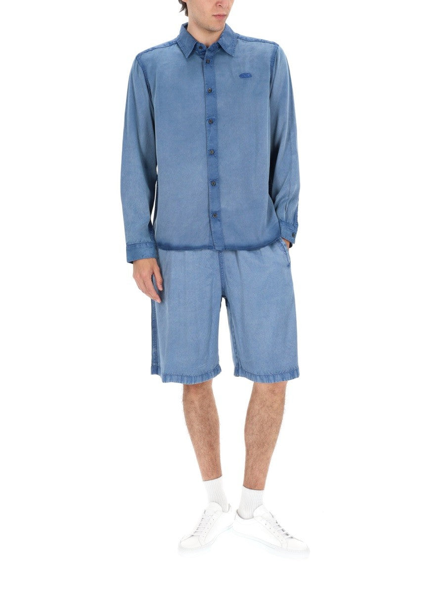 Diesel - Man - Blue - Shorts