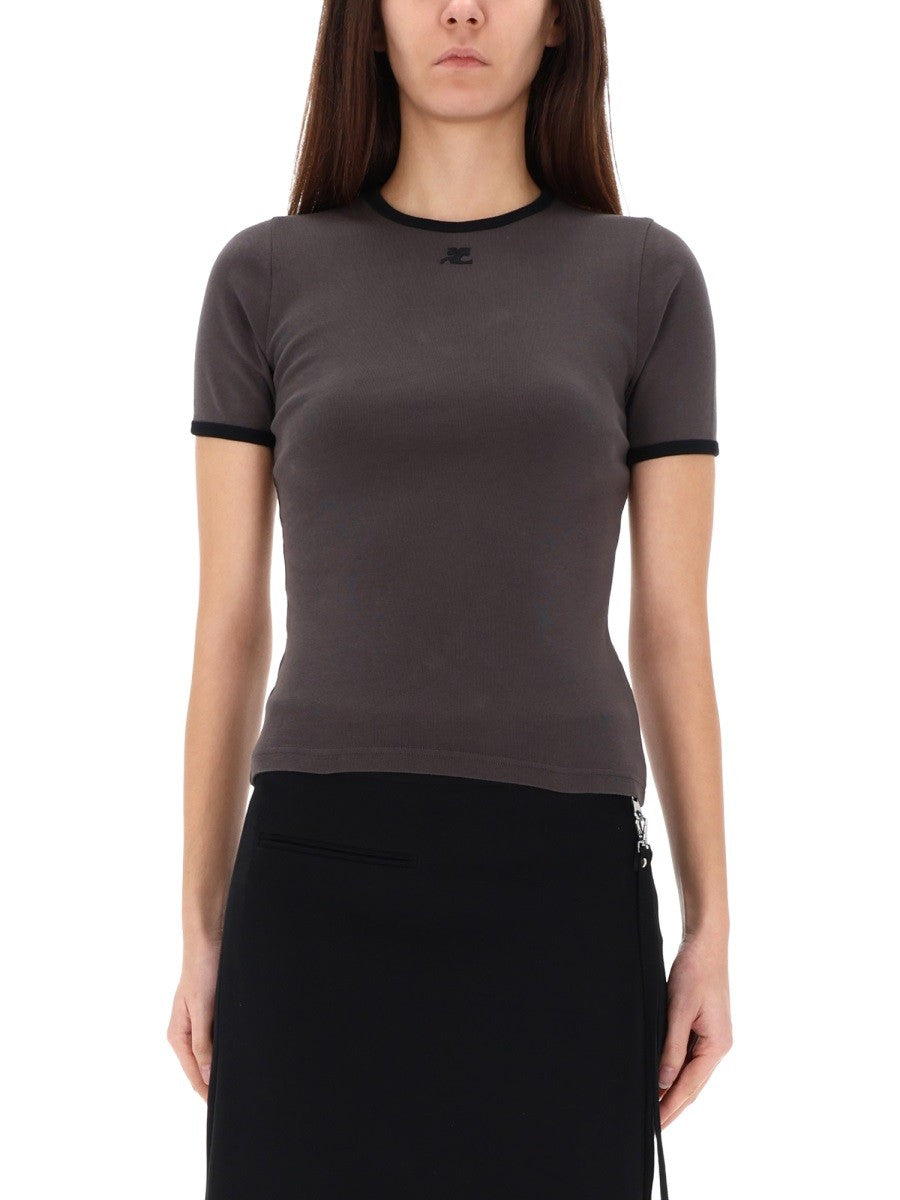 COURREGES - Woman - Grey - T-shirt