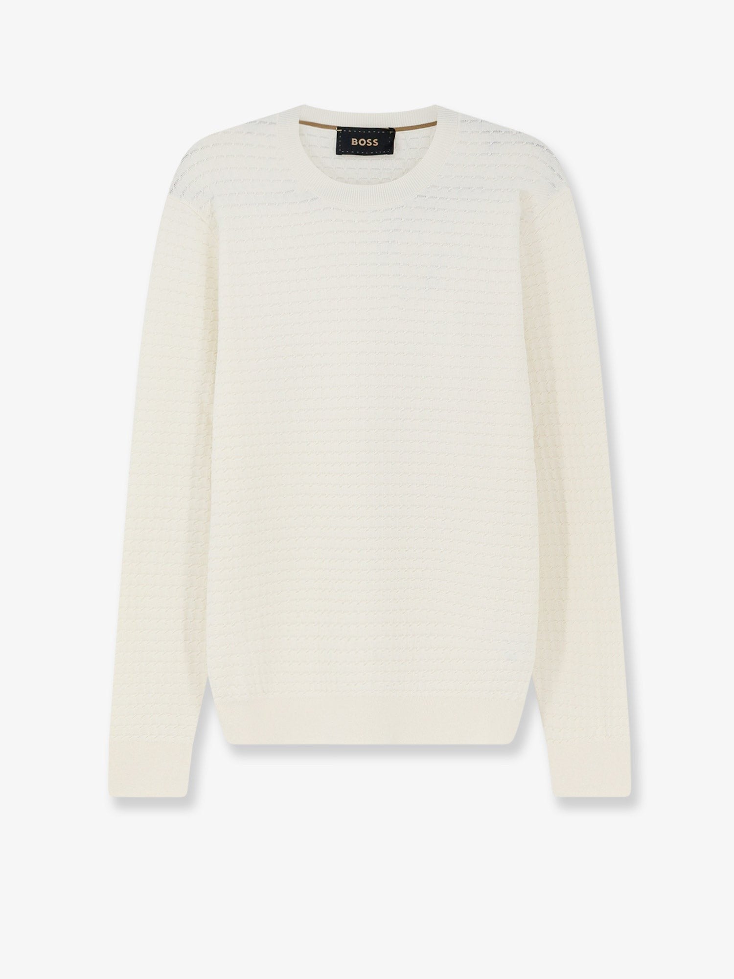 Boss - Man - White - Knit Sweater