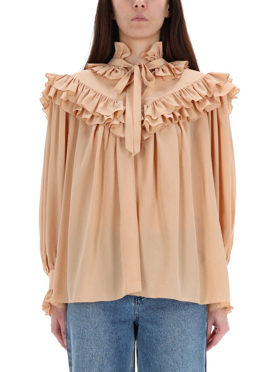 CHLOÉ - Woman - Beige - Shirt