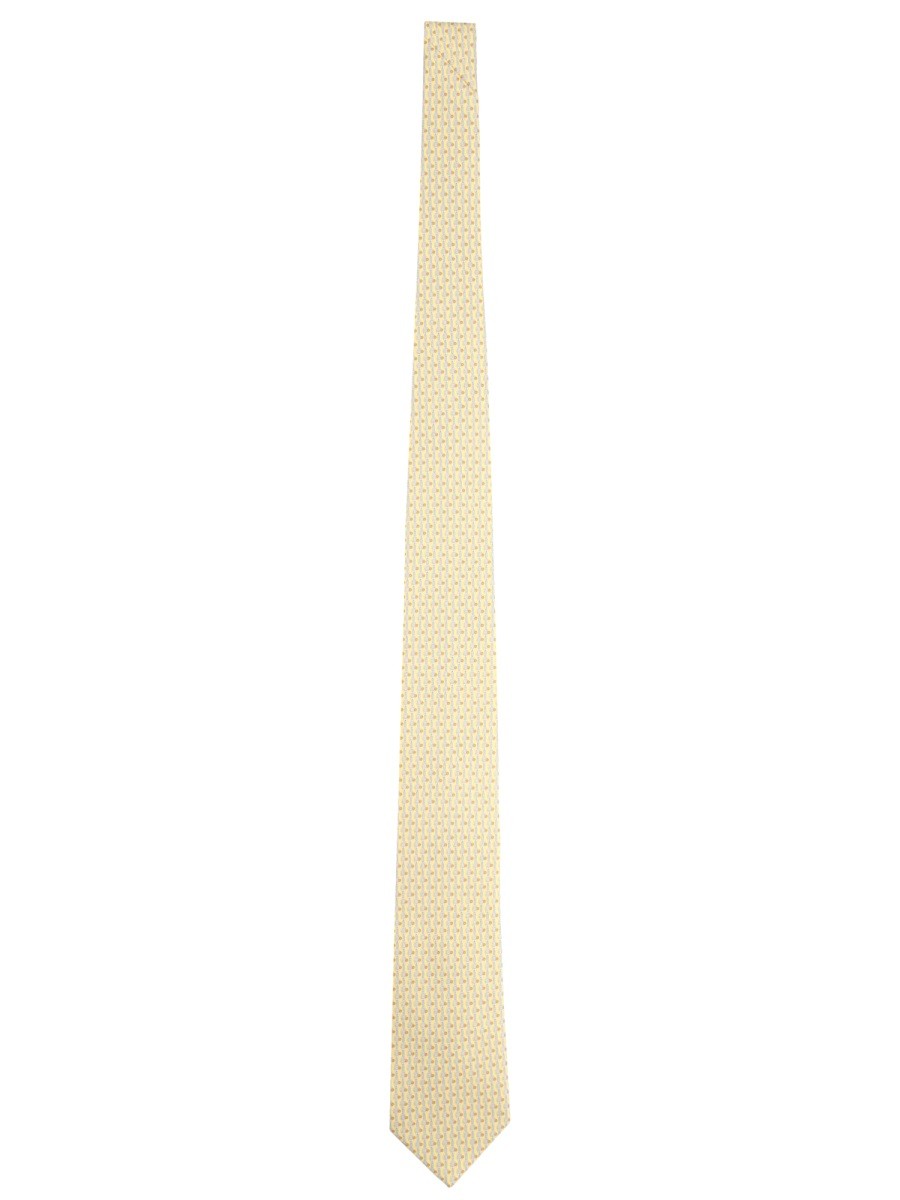 Ferragamo - Férfi - Sárga - Nyakkendő