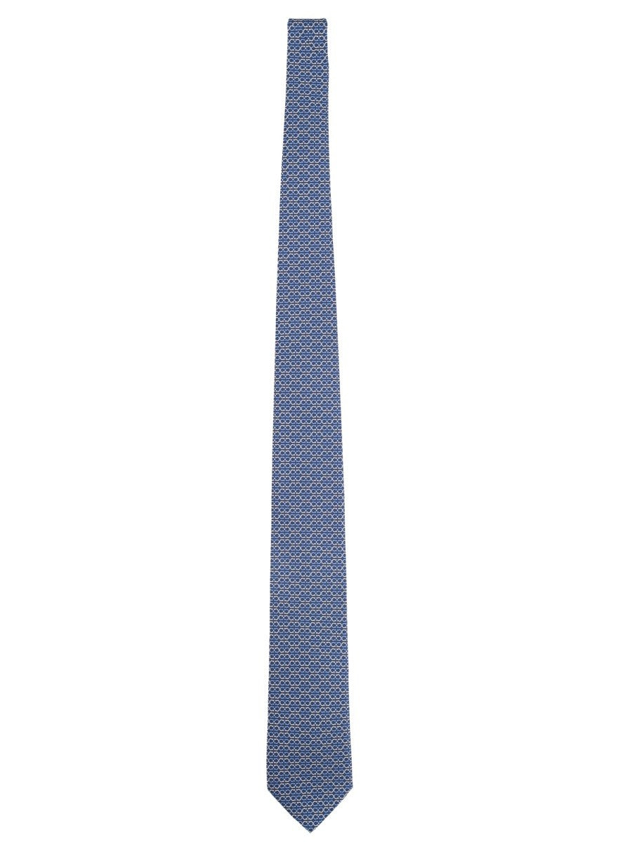 Ferragamo - Férfi - Kék - Nyakkendő