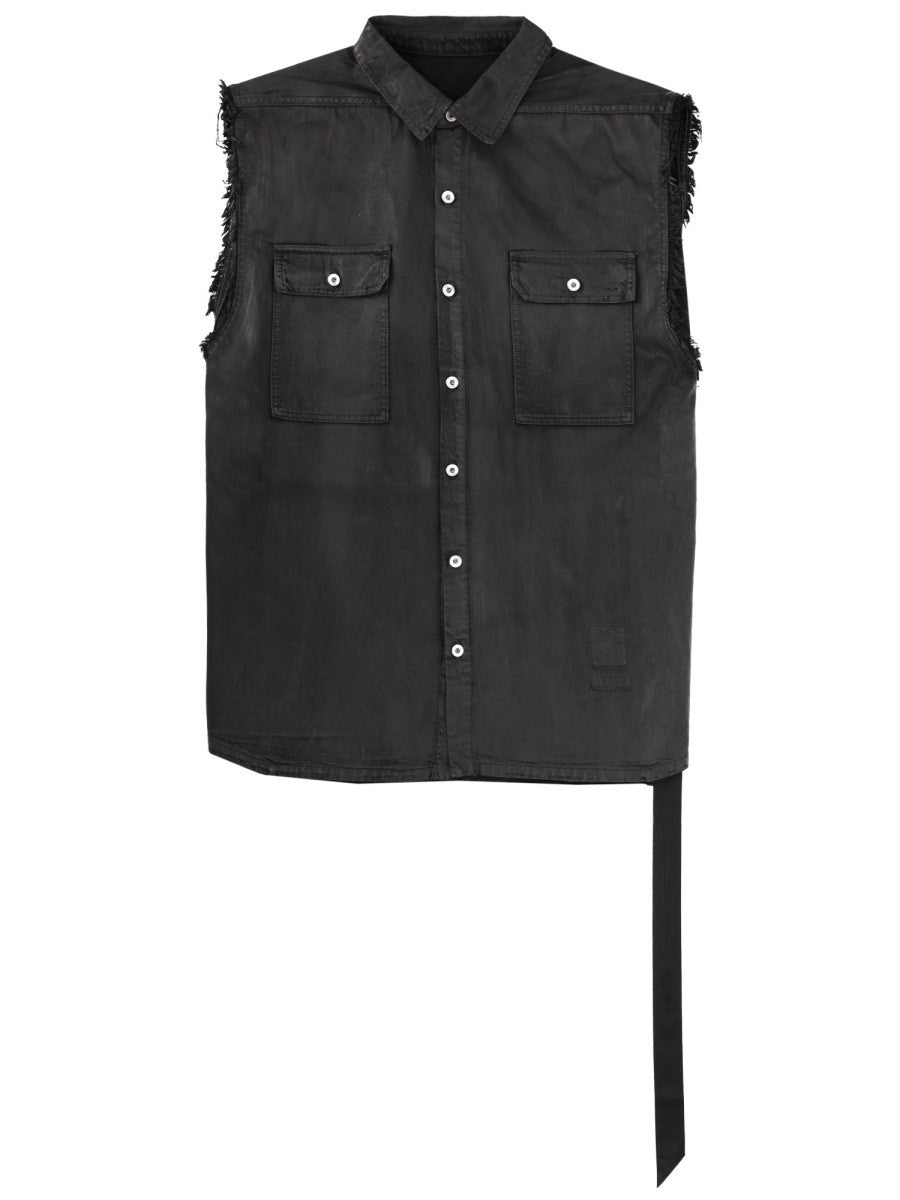 RICK OWENS DRKSHDW – Férfi – Fekete – Mellény