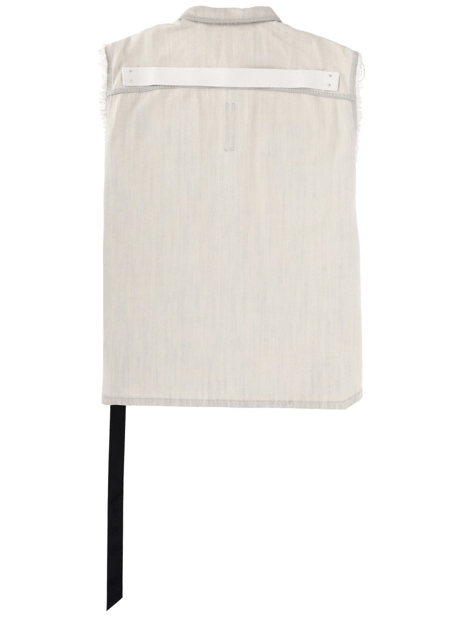 RICK OWENS DRKSHDW – Férfi – Fehér – Mellény