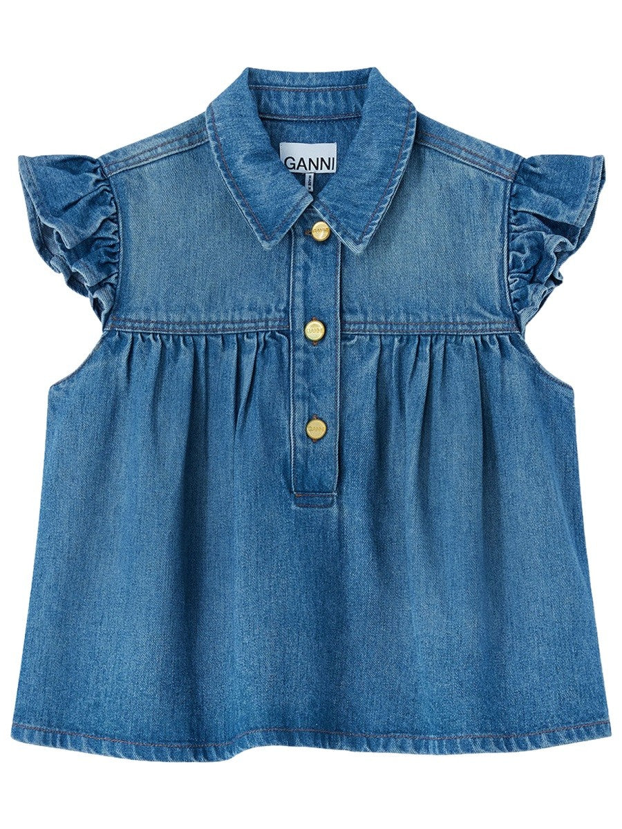 GANNI - Woman - Blue - Top