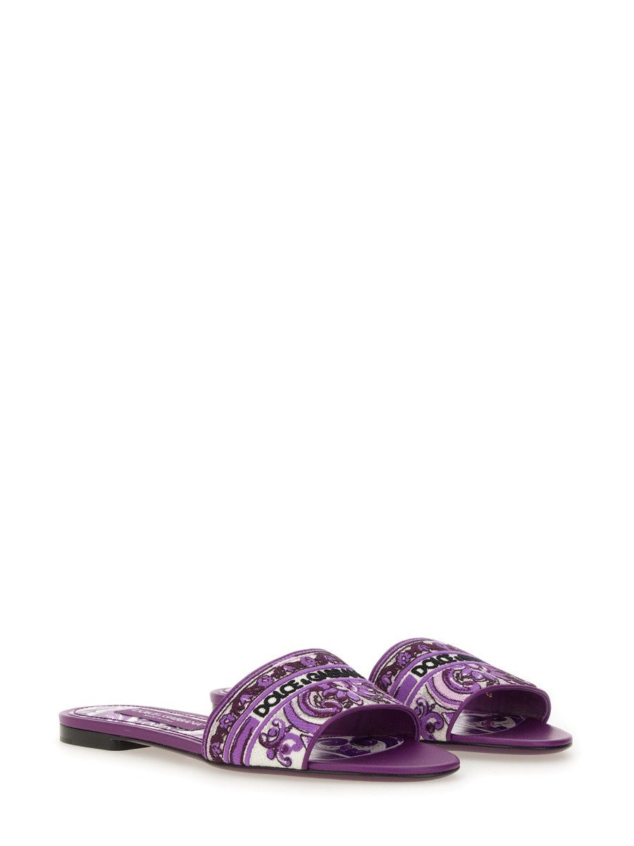 Dolce & Gabbana - Woman - Purple - Sandal