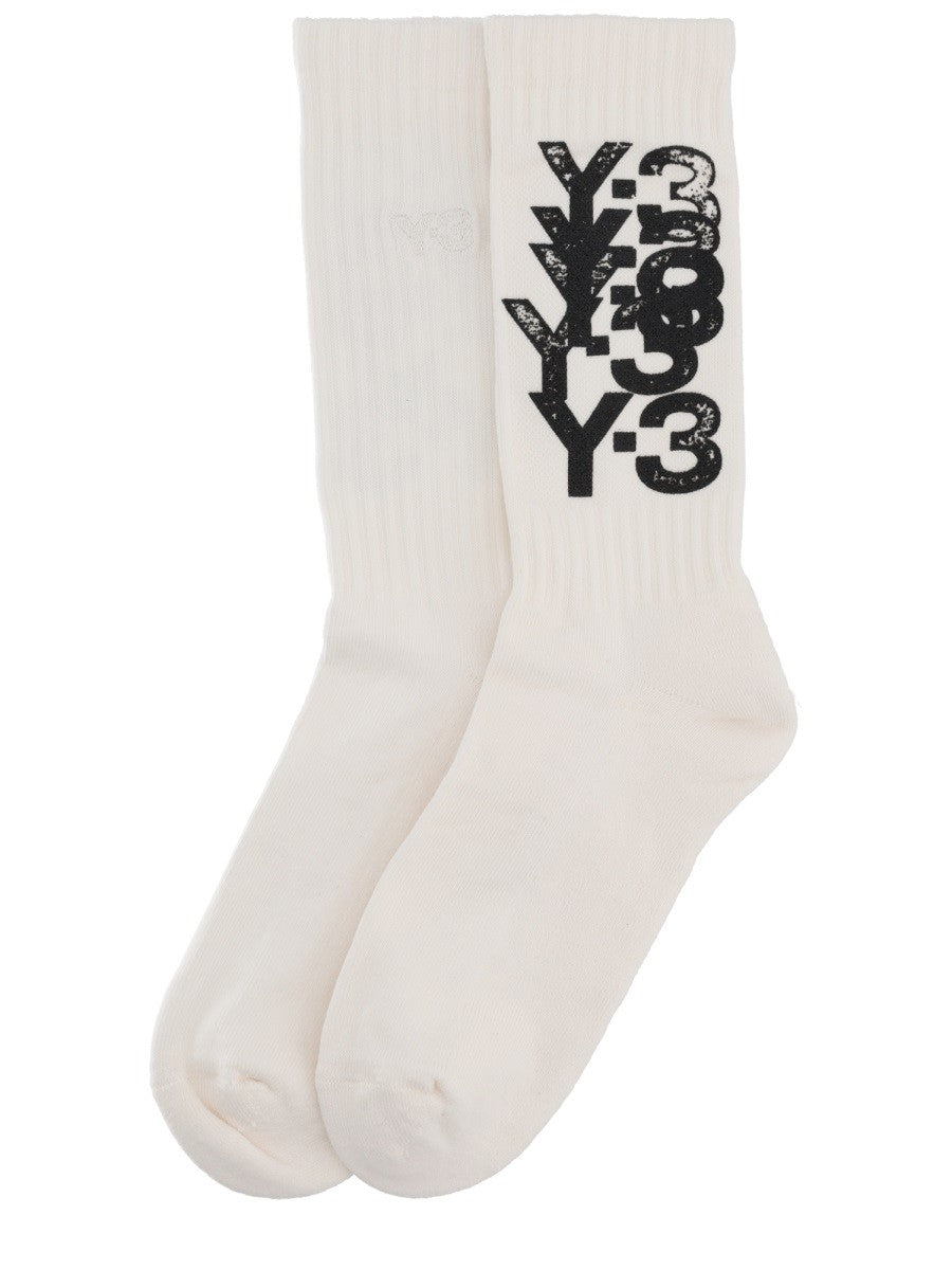 Y - 3 - Unisex - White - Socks