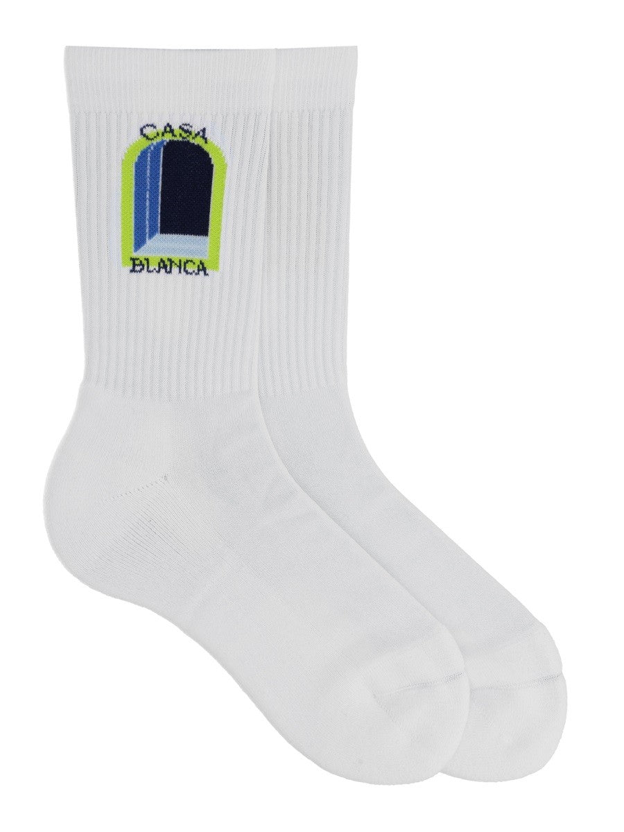 CASABLANCA - Man - White - Socks