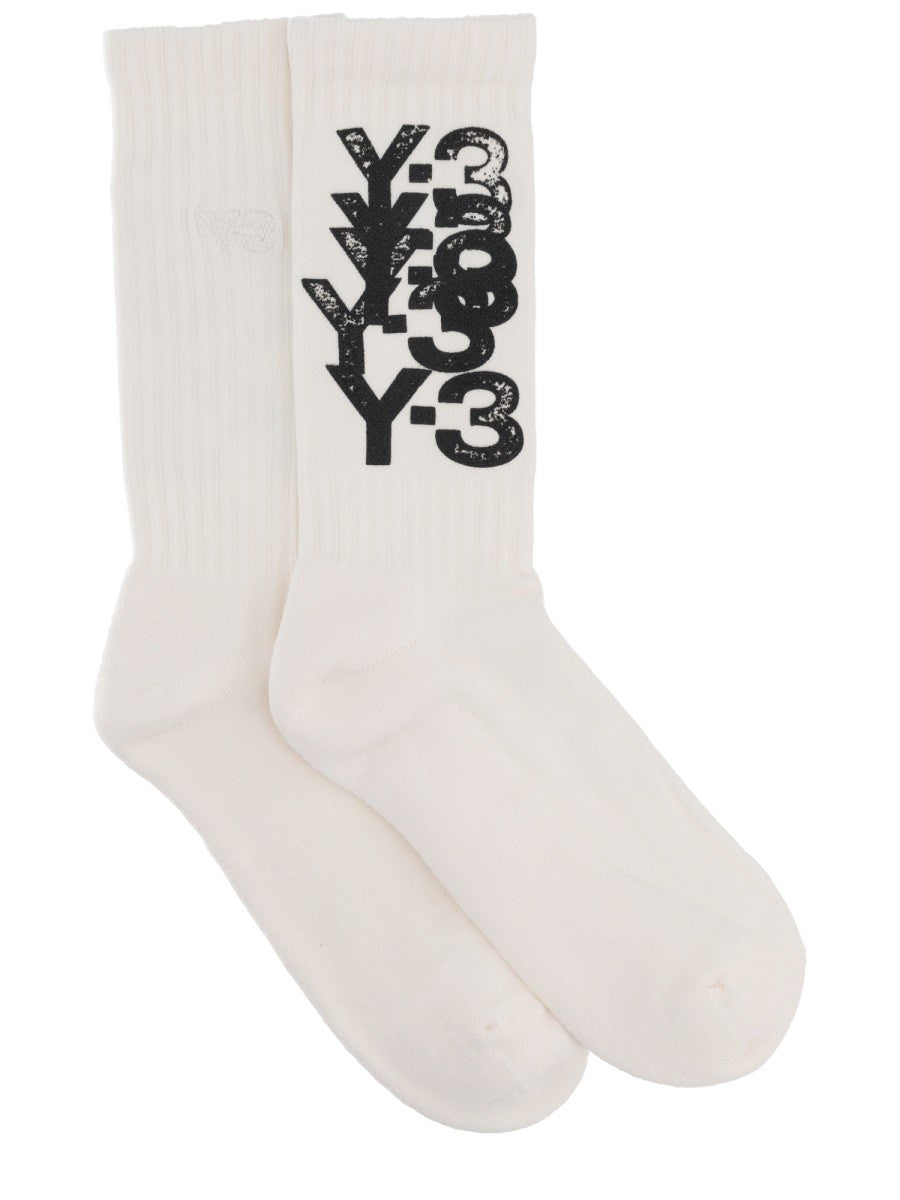 Y - 3 - Unisex - White - Socks