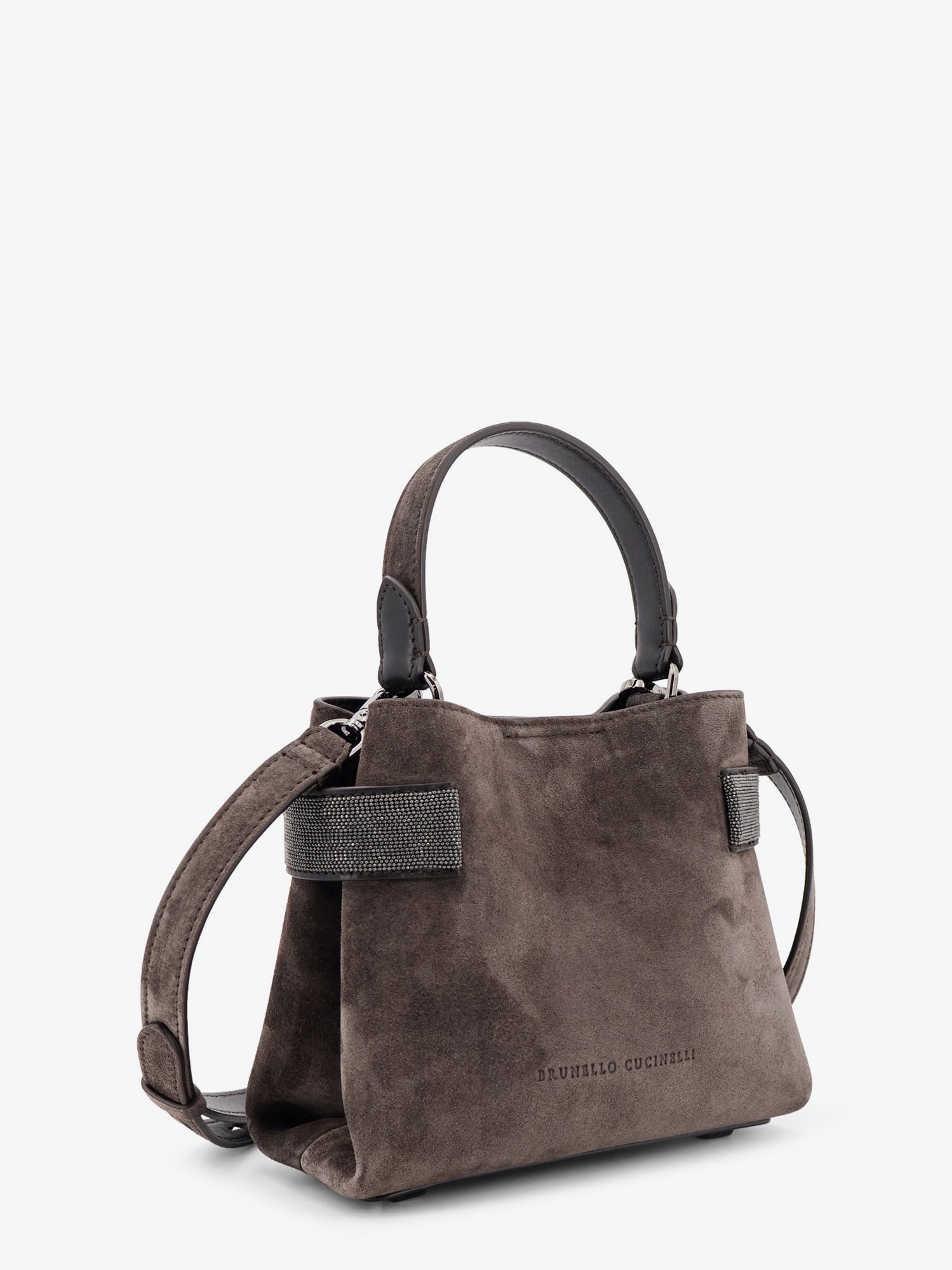 Brunello Cucinelli - Woman - Grey - Crossbody Bag