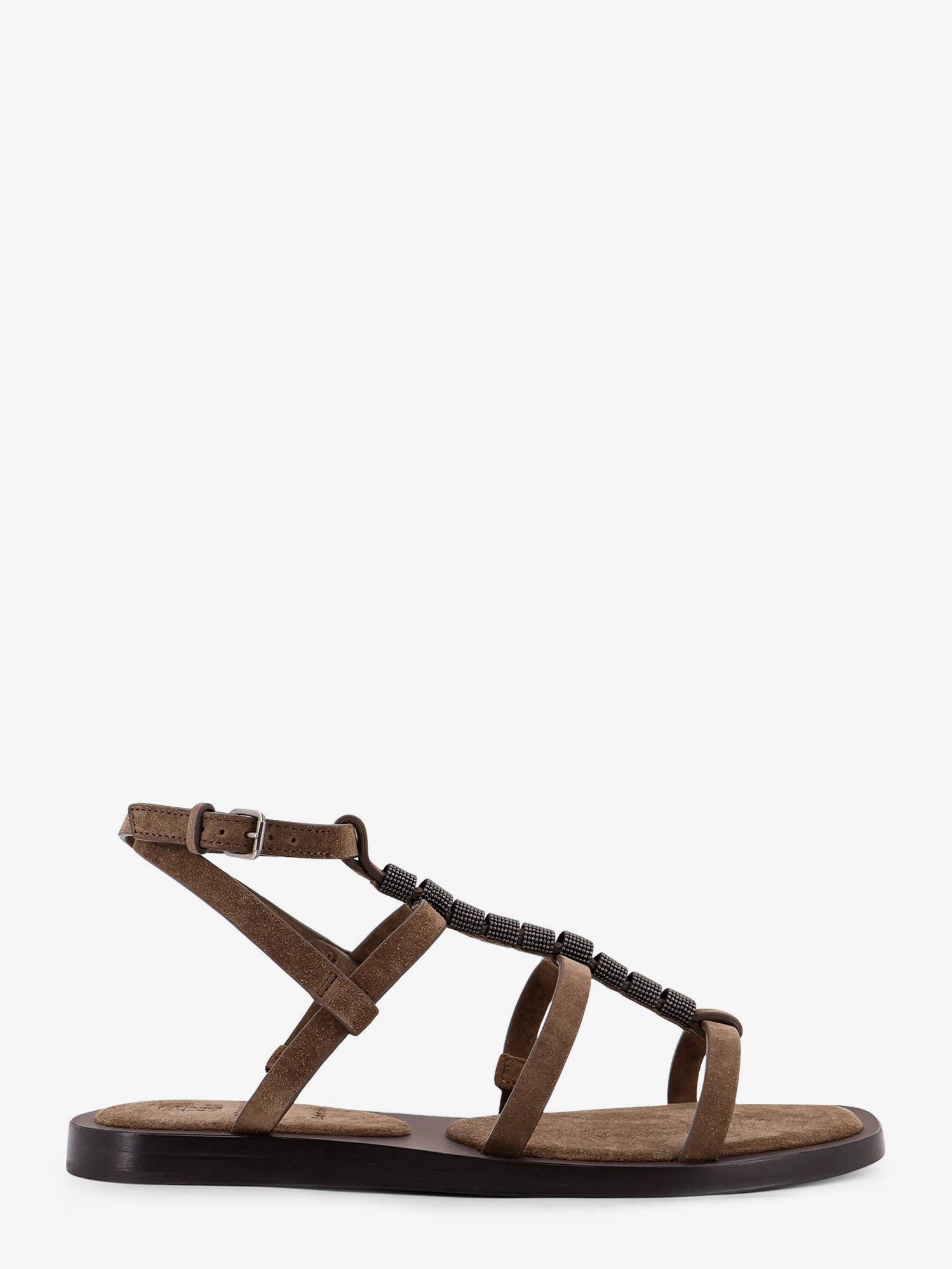 Brunello Cucinelli - Woman - Brown - Flat Sandal