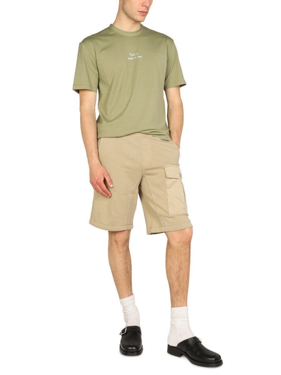 TEN C - Man - Beige - Shorts