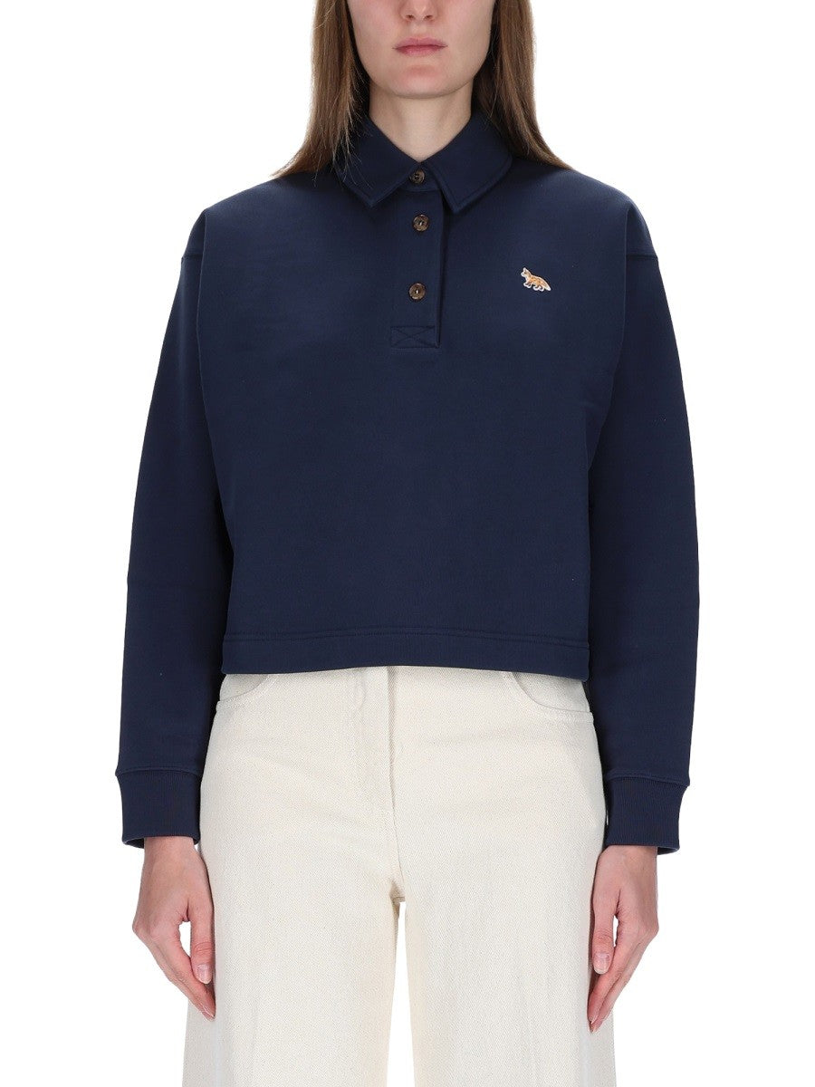 Maison Kitsune - Woman - Blue - Sweatshirt