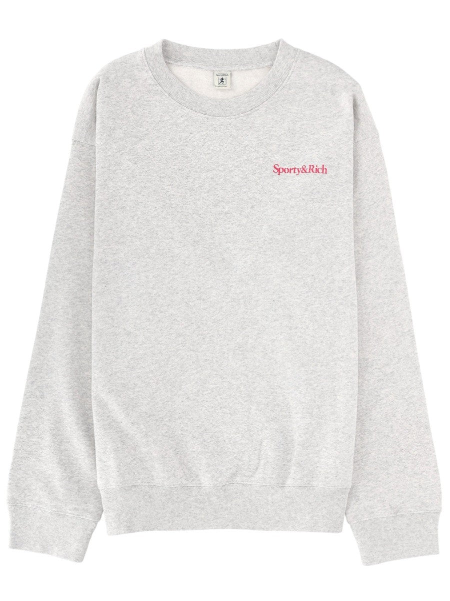SPORTY&RICH - Unisex - Grey - Sweatshirt