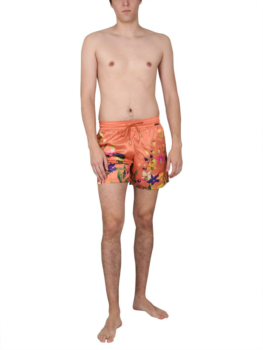 Etro - Man - Orange - Swimwear