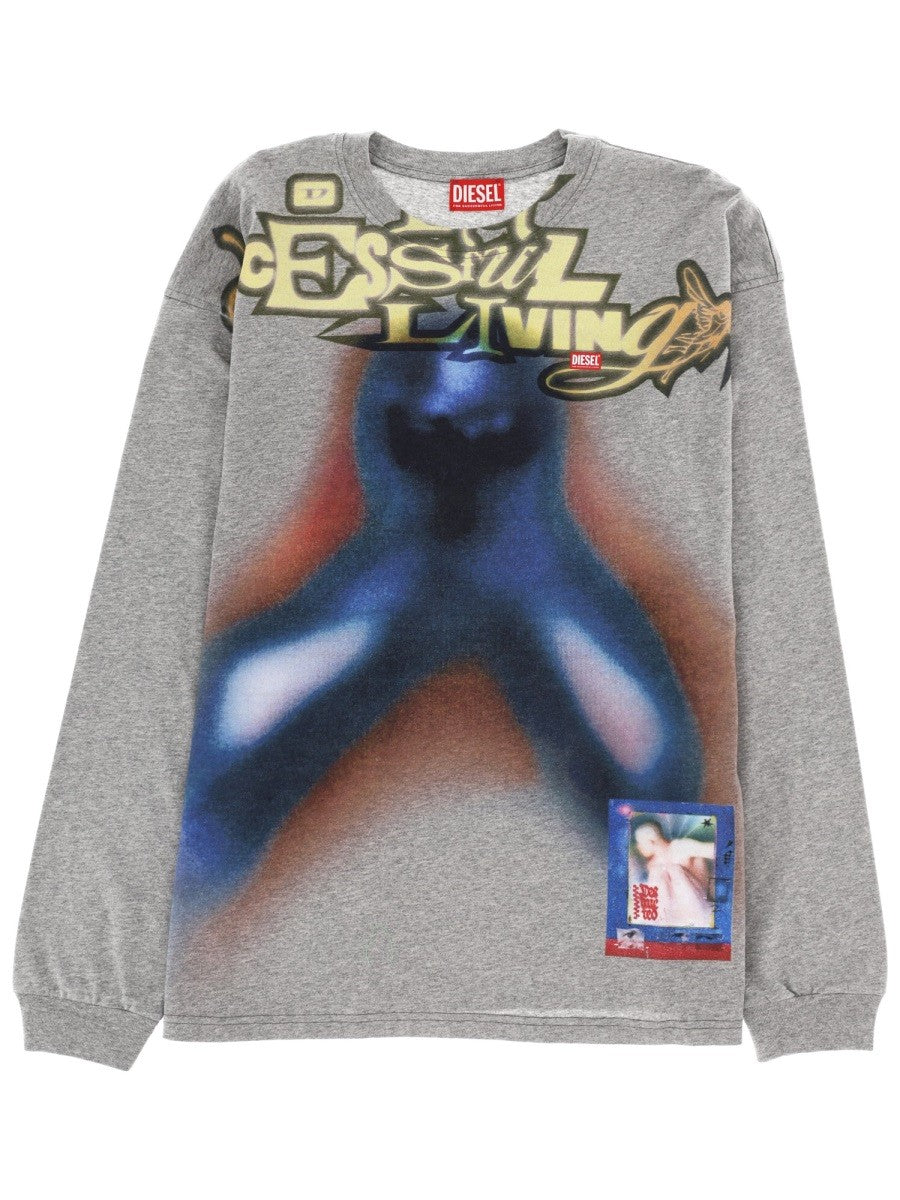 Diesel - Man - Grey - Sweatshirt