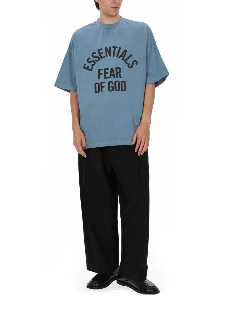 FEAR OF GOD ESSENTIALS - Man - Blue - T-shirt