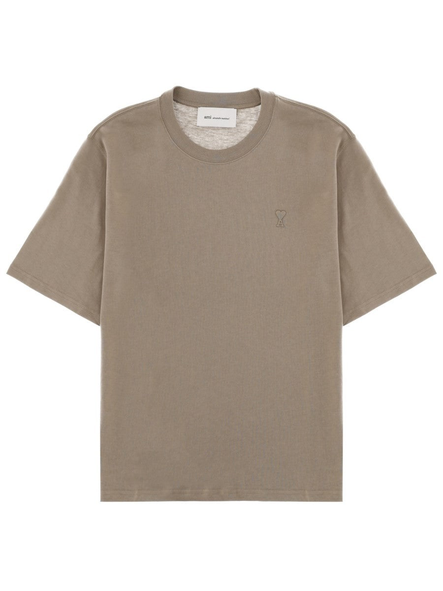 AMI PARIS - Man - Beige - T-shirt
