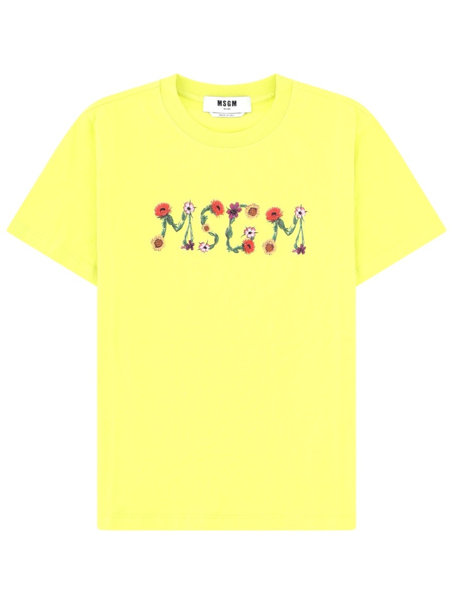 msgm - Woman - Yellow - T-shirt