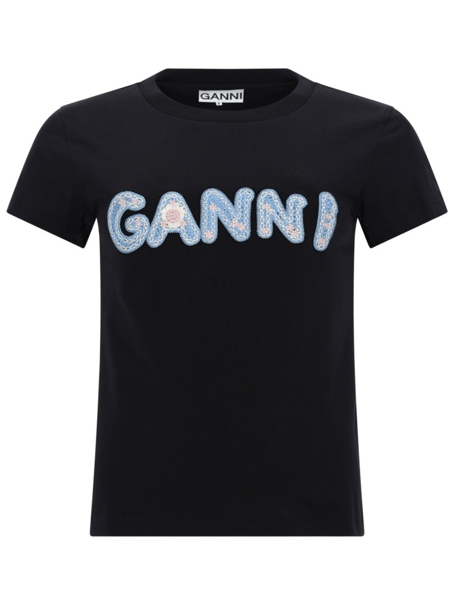 GANNI - Woman - Black - T-shirt